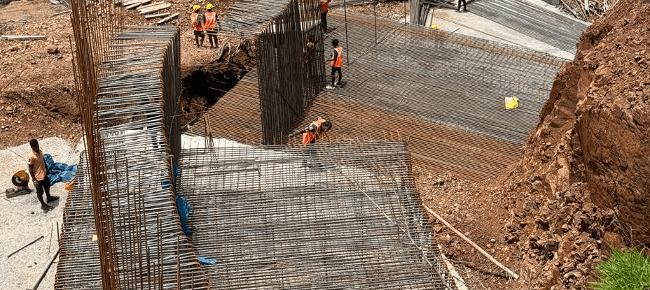RCC Retaining Wall 16 Mtr Height